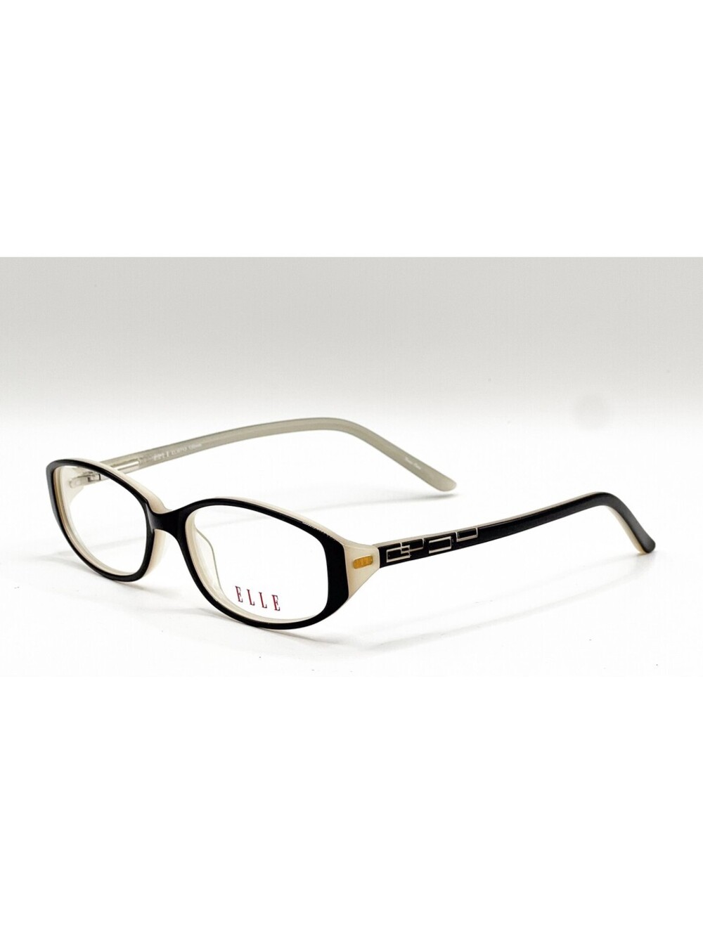 Elle EL18713 BK Black Modified Oval Authentic Eyeglass Frames 49-16